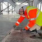 Straight Edge Floor Test in Progress - Data Centre