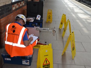 Slip Resistance Testing A Station Platform